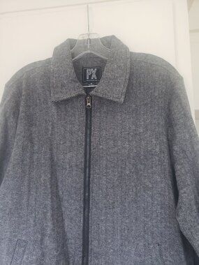 PX clothing Gray Jacket Size Medium